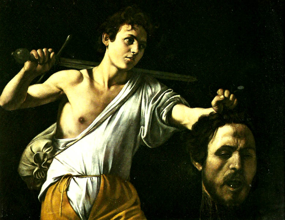 Caravaggio david med goliats huvud