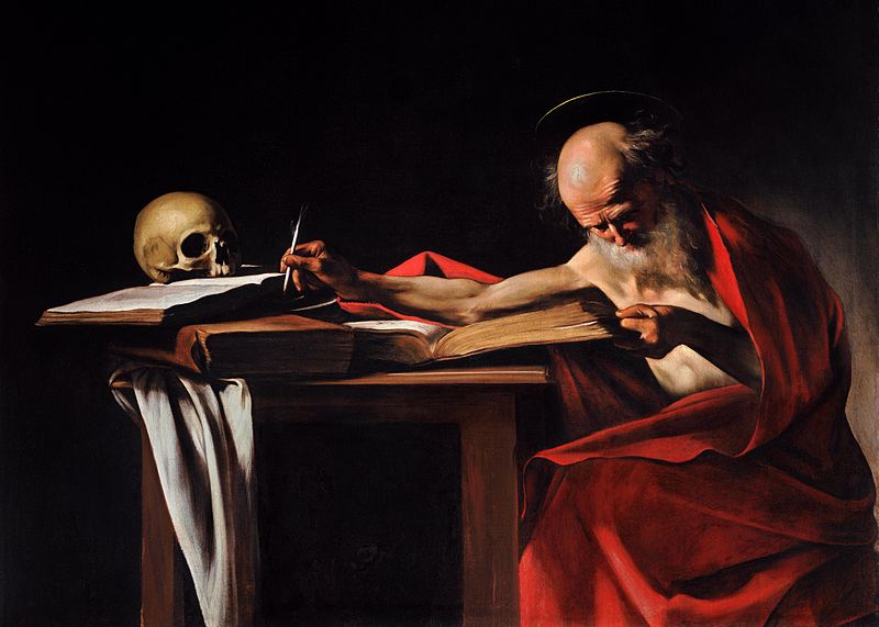 Caravaggio Saint Jerome Writing