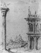 Canaletto, The Piazzetta Looking towards S. Maria della Salute ff
