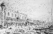 Canaletto Venice: Riva degli Schiavoni ff USA oil painting reproduction