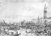 Canaletto, Venice: The Canale di San Marco with the Bucintoro at Anchor f