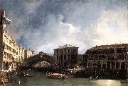 Canaletto The Grand Canal near the Ponte di Rialto sdf Sweden oil painting reproduction