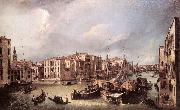 Canaletto Grand Canal: Looking North-East toward the Rialto Bridge ffg France oil painting reproduction