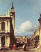 Canaletto The Piazzetta, Looking toward the Clock Tower df Spain oil painting reproduction