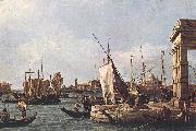 Canaletto La Punta della Dogana (Custom Point) dfg France oil painting reproduction