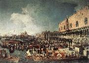 Canaletto Reception of the Ambassador in the Doge s Palace Sweden oil painting reproduction