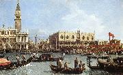 Canaletto Return of the Bucentoro to the Molo on Ascension Day d Sweden oil painting reproduction