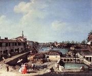Canaletto Dolo on the Brenta df Spain oil painting reproduction