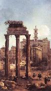 Canaletto, Rome: Ruins of the Forum, Looking towards the Capitol d
