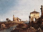 Canaletto Capriccio with Venetian Motifs df Sweden oil painting reproduction