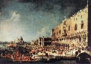Canaletto Arrival of the French Ambassador in Venice d USA oil painting reproduction