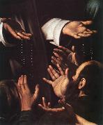 Caravaggio Madonna del Rosario (detail) dsf Germany oil painting reproduction