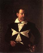 Caravaggio, Portrait of Alof de Wignacourt fg