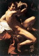 Caravaggio St. John the Baptist (Youth with Ram)  fdy Germany oil painting reproduction