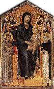Cimabue Madonna Enthroned with the Child, St Francis St. Domenico and two Angels dfg USA oil painting reproduction