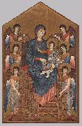 Cimabue Virgin Enthroned with Angels dfg Spain oil painting reproduction