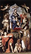 Domenichino Madonna and Child with St Petronius and St John the Baptist dg France oil painting reproduction
