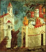 Giotto The Devils Cast Out of Arezzo France oil painting reproduction