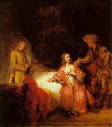 Rembrandt Joseph Accused by Potiphar's Wife Spain oil painting reproduction