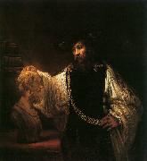 Rembrandt Aristotle with a Bust of Homer France oil painting reproduction