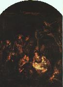 Rembrandt Adoration of the Shepherds Sweden oil painting reproduction