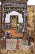 Bihzad, A Poor dervish deserves,through his wisdom,to replace the arrogant cadi in the mosque
