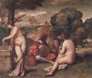 Giorgione The Pastoral Concert Sweden oil painting reproduction