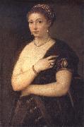 Titian The Girl in the Fur oil painting picture wholesale