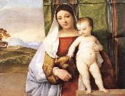 Titian The Gypsy Madonna Spain oil painting reproduction