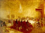 J.M.W.Turner george iv at the provost's banquet, edinburgh Sweden oil painting reproduction