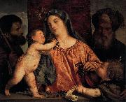 Titian Madonna of the Cherries oil painting artist