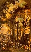 Canaletto An Allegorical Painting of the Tomb of Lord Somers Spain oil painting reproduction
