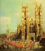 Canaletto London- Westminster Abbey with a Procession of the Knights of the Bath USA oil painting reproduction