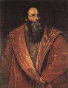 Titian Portrait of Pietro Aretino Sweden oil painting reproduction