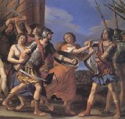 GUERCINO Hersilia Separating Romulus from Tatius (mk05) France oil painting reproduction