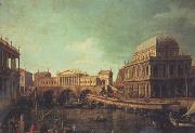 Canaletto Basilica di Vicenza e ponte di Rialto (mk21) Germany oil painting reproduction