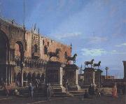 Canaletto Capriccio con i cavalli della basilica posti sulla Piazzetta (mk21) Sweden oil painting reproduction