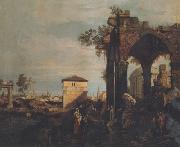 Canaletto Paesaggio con rovine (mk21) France oil painting reproduction