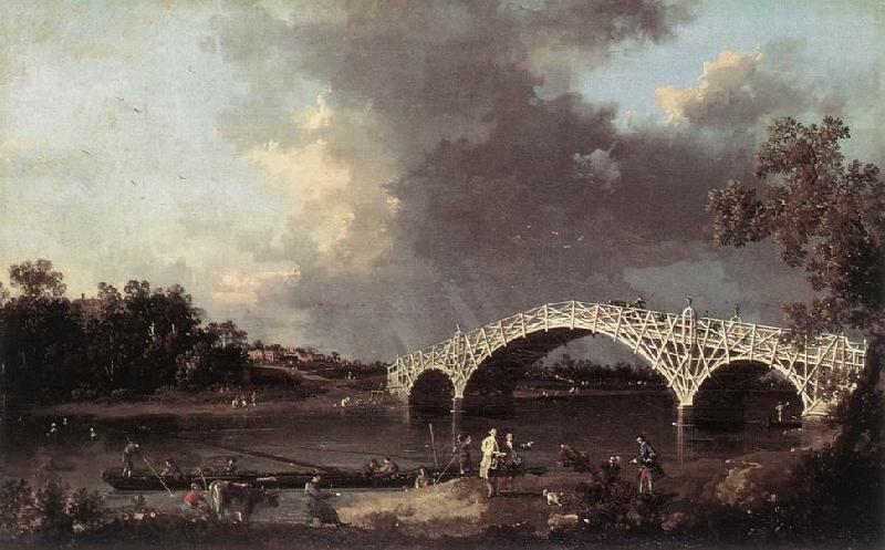 Canaletto Old Walton Bridge ff Spain oil painting art