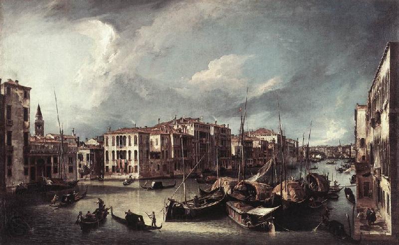 Canaletto The Grand Canal with the Rialto Bridge in the Background fd Norge oil painting art