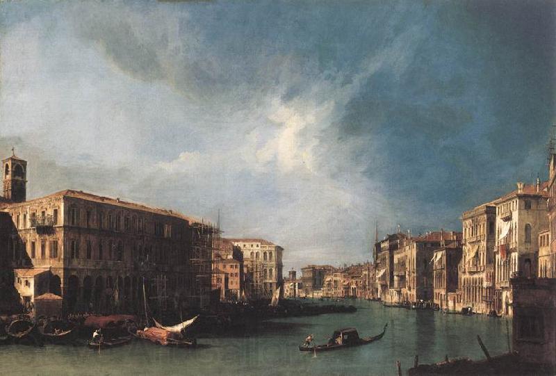 Canaletto The Grand Canal from Rialto toward the North France oil painting art