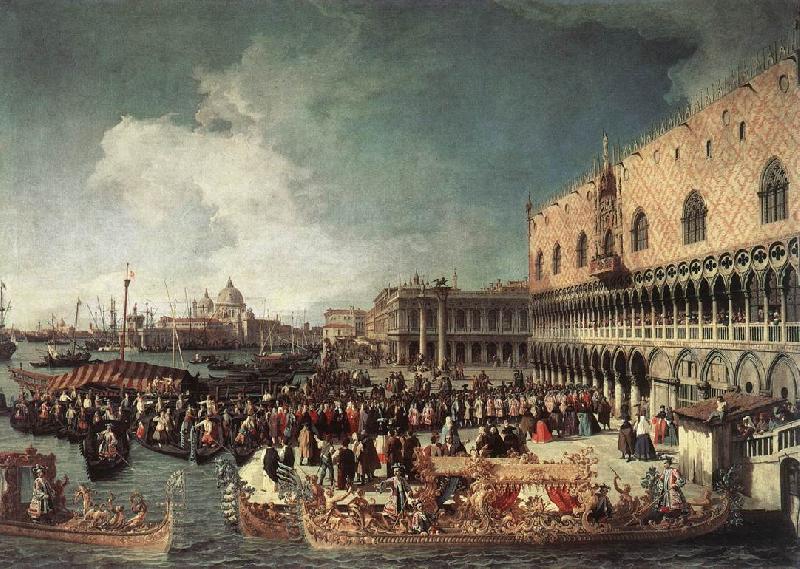Canaletto Reception of the Ambassador in the Doge s Palace France oil painting art