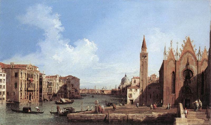 Canaletto Grand Canal: from Santa Maria della Carit to the Bacino di San Marco d Norge oil painting art