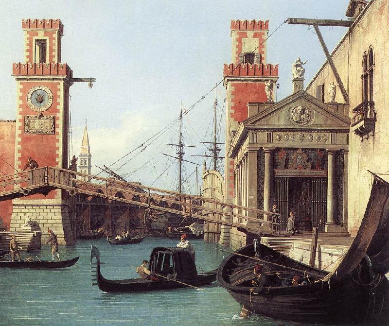 Canaletto View of the Entrance to the Arsenal (detail) s Spain oil painting art