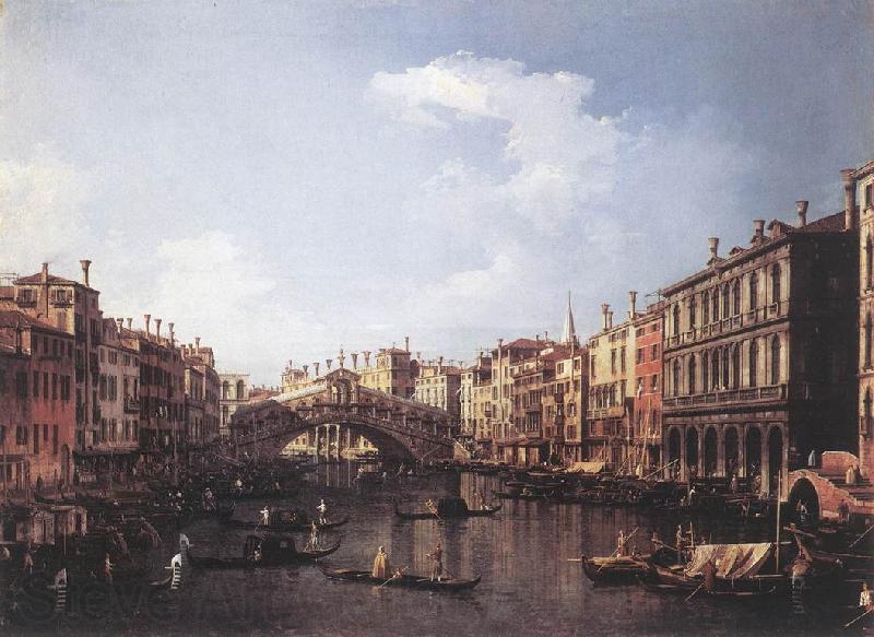 Canaletto The Rialto Bridge from the South fdg Spain oil painting art