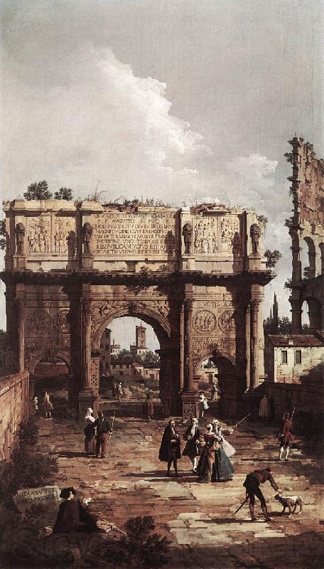 Canaletto Rome: The Arch of Constantine ffg Germany oil painting art