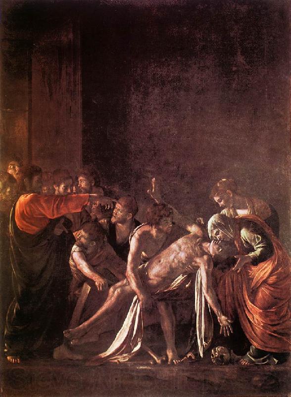 Caravaggio The Raising of Lazarus fg Norge oil painting art