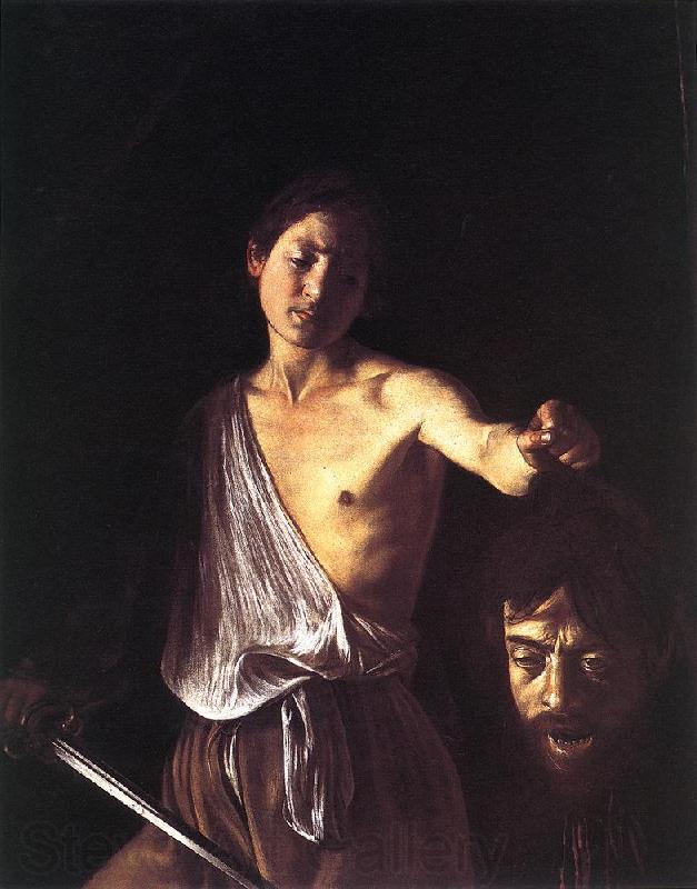 Caravaggio David dfg Spain oil painting art