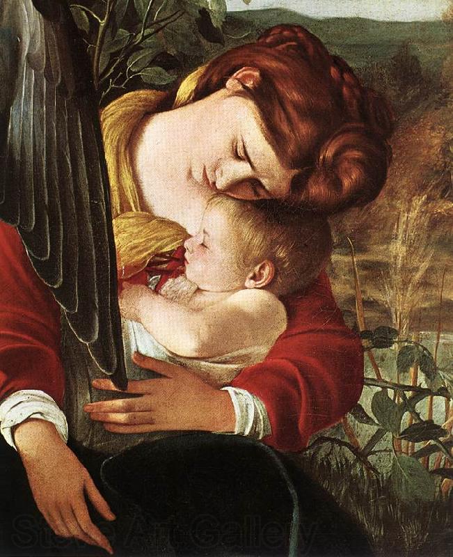 Caravaggio Rest on Flight to Egypt (detail) fg Norge oil painting art