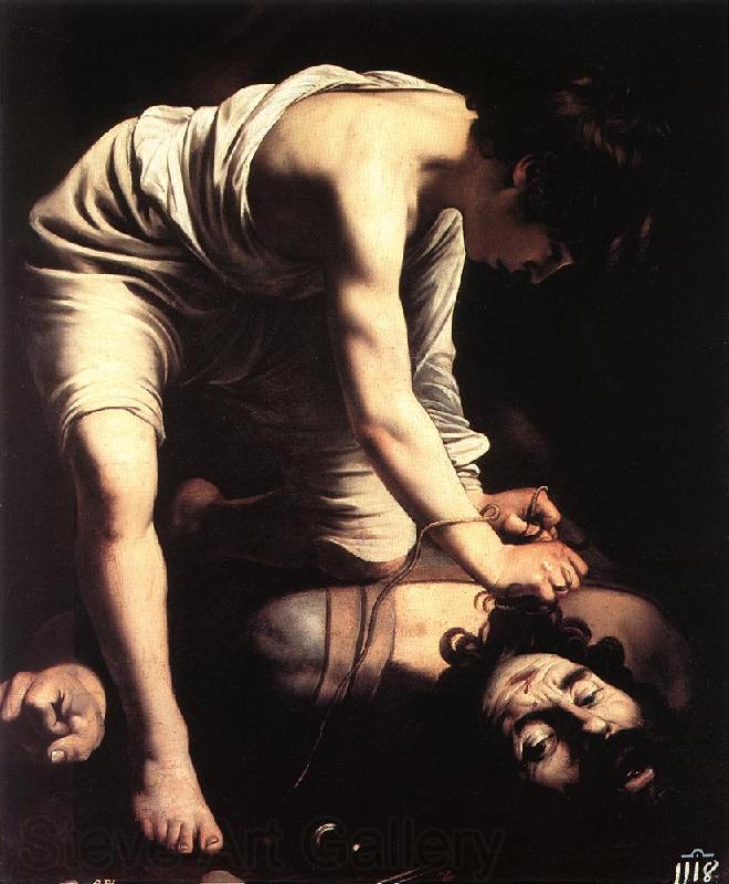 Caravaggio David fgfd Norge oil painting art